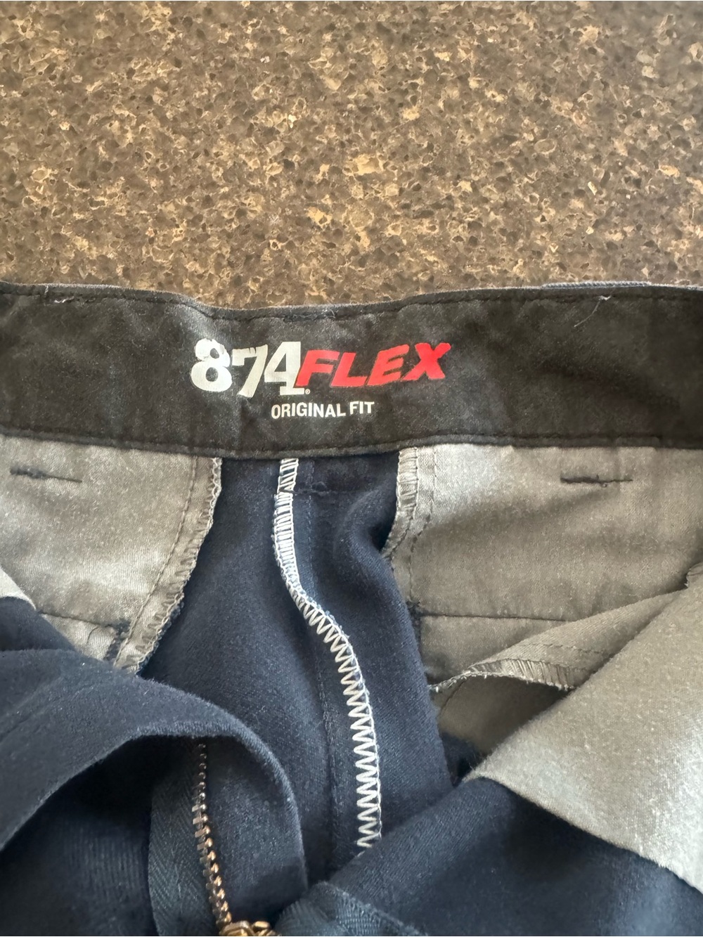 Dickies 874 Flex Original Fit Navy Work Pants 30x30 - Picture 3 of 3